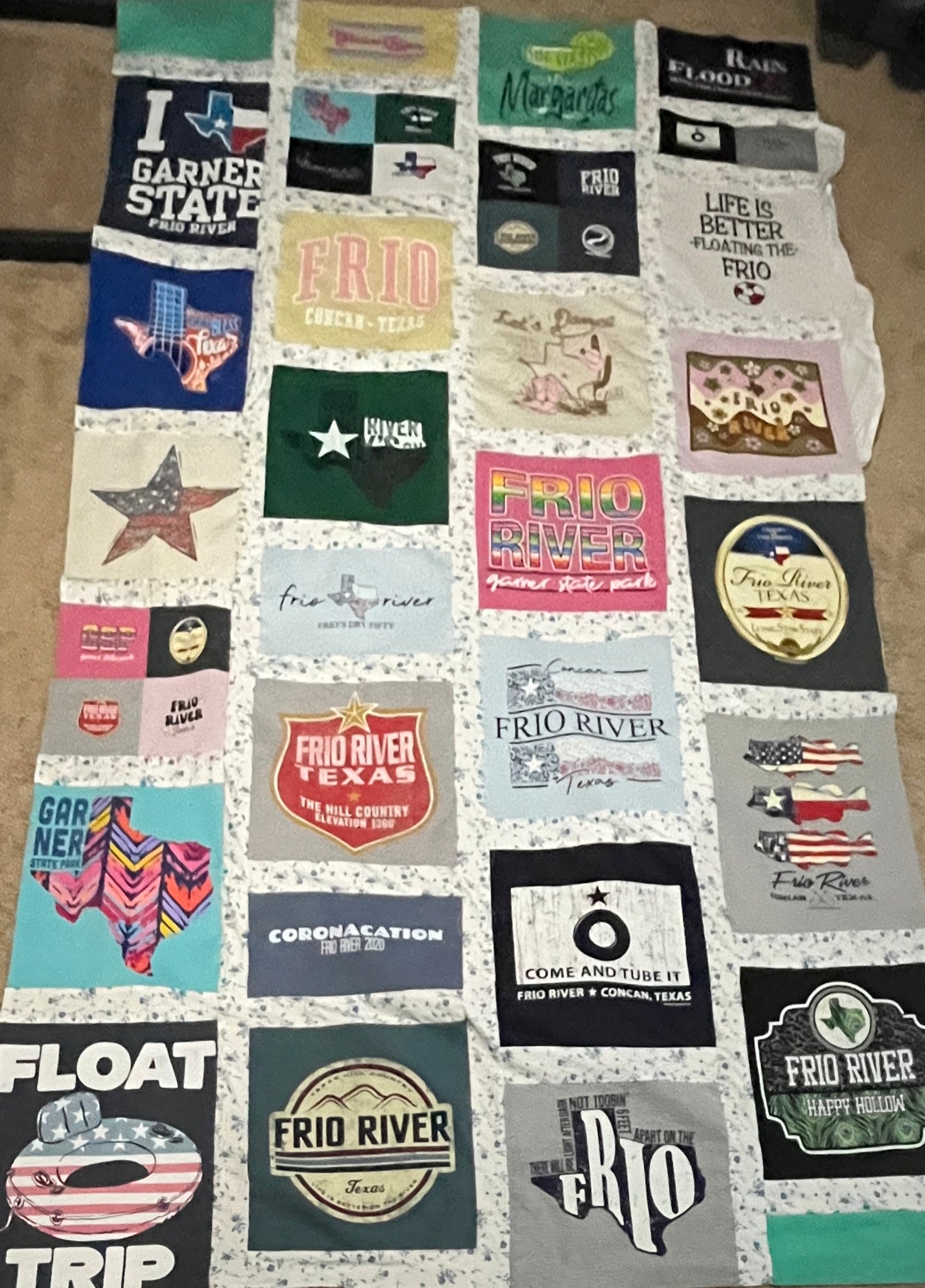 Custom T-Shirt Memory Quilt