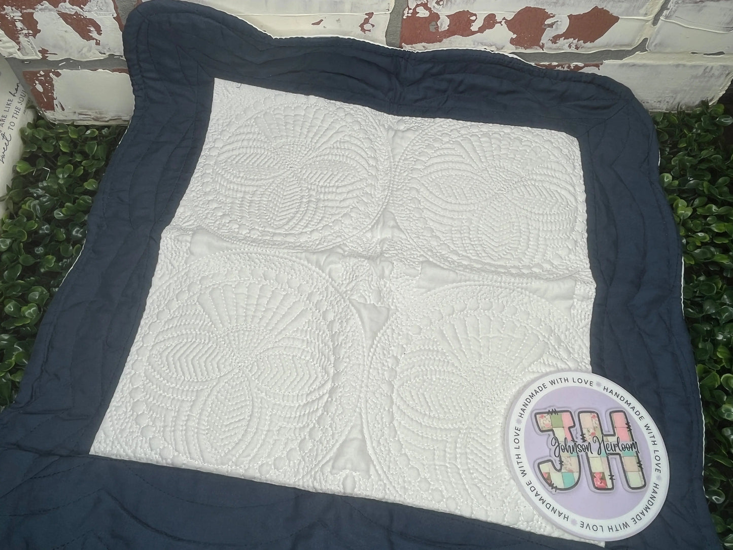 Birth Announcement Embroidered Nursery Pillow Case Johnson Heirloom
