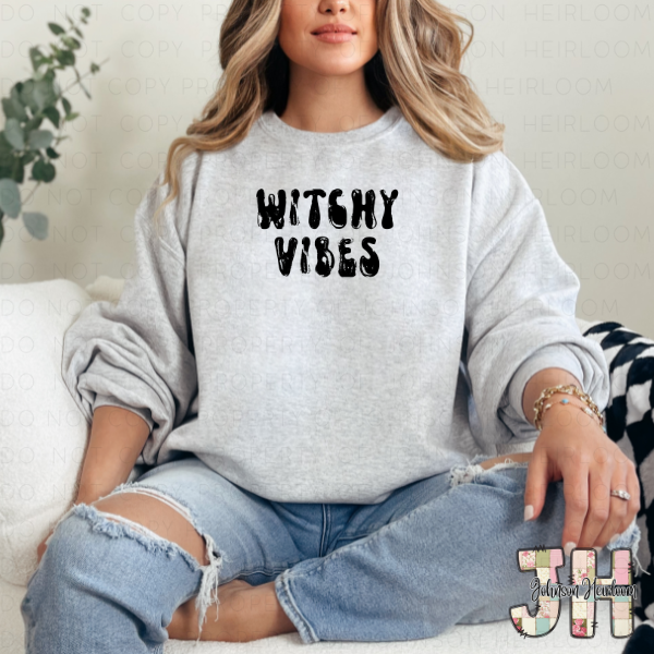 Witchy Vibes Printed T-Shirt/Crewneck