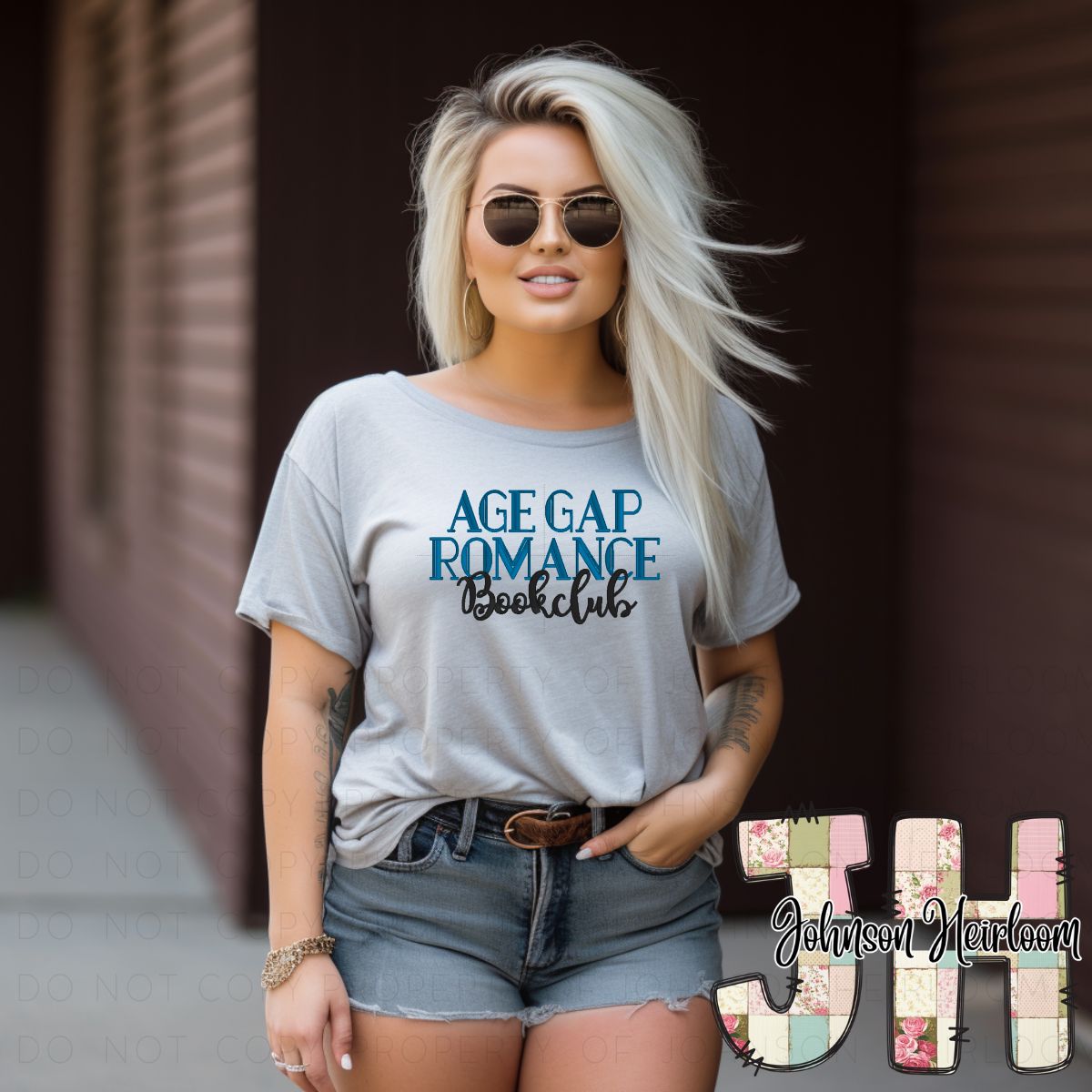 Age Gap Romance Bookclub embroidered T-Shirt/Crewneck