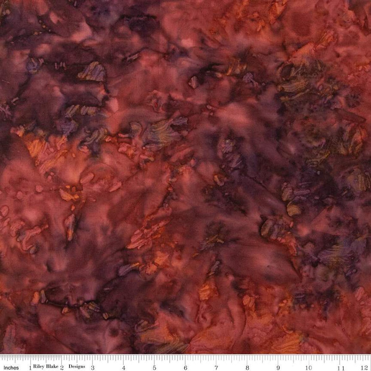 Expressions Batiks Elementals Color Play Mottled Mocha Chestnut Fabric (QUARTER YARD increments)