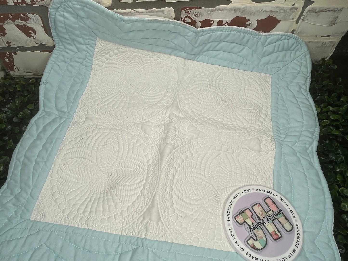 Birth Announcement Embroidered Nursery Pillow Case Johnson Heirloom