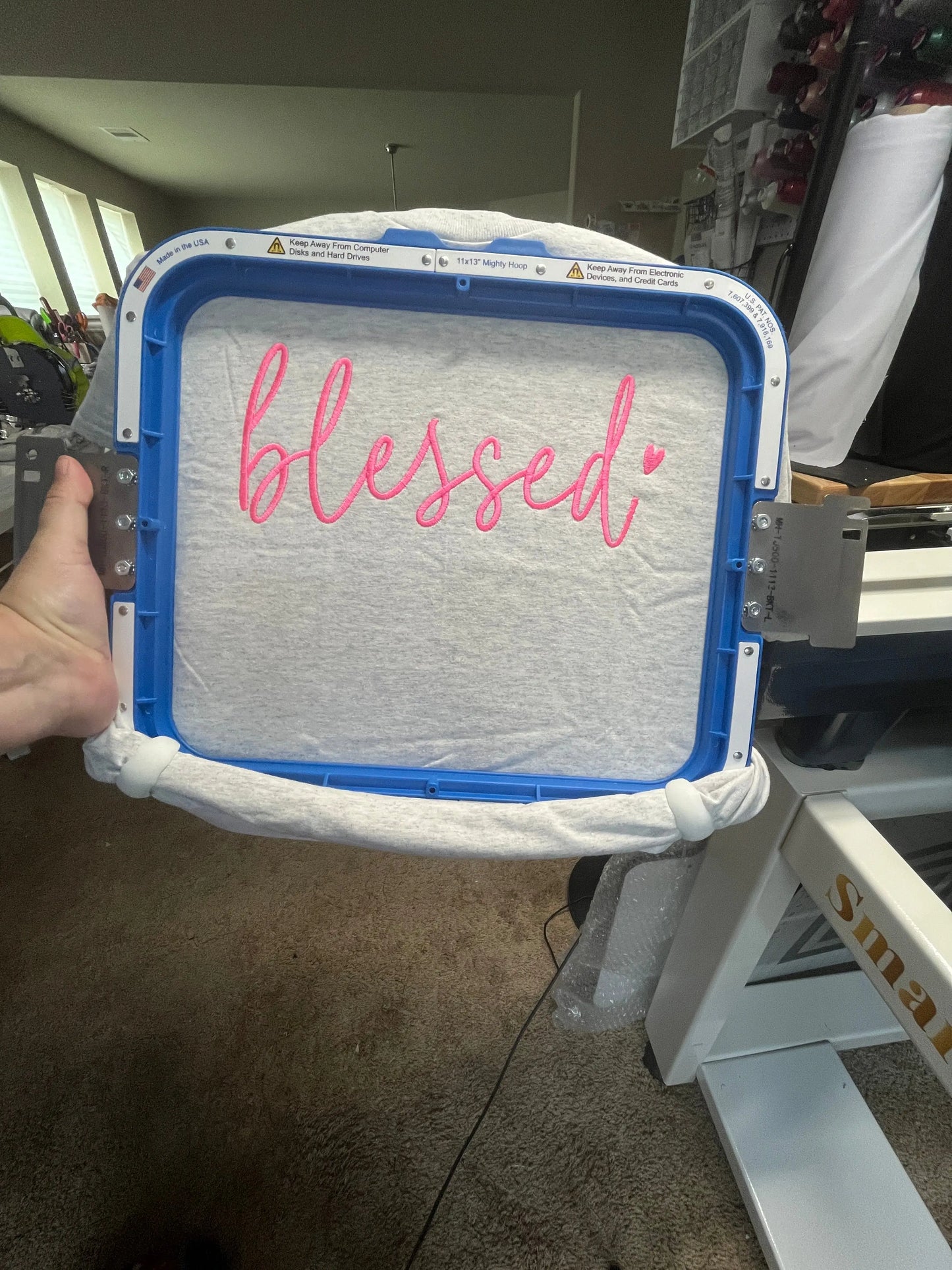 Blessed embroidered T-Shirt/Crewneck Johnson Heirloom