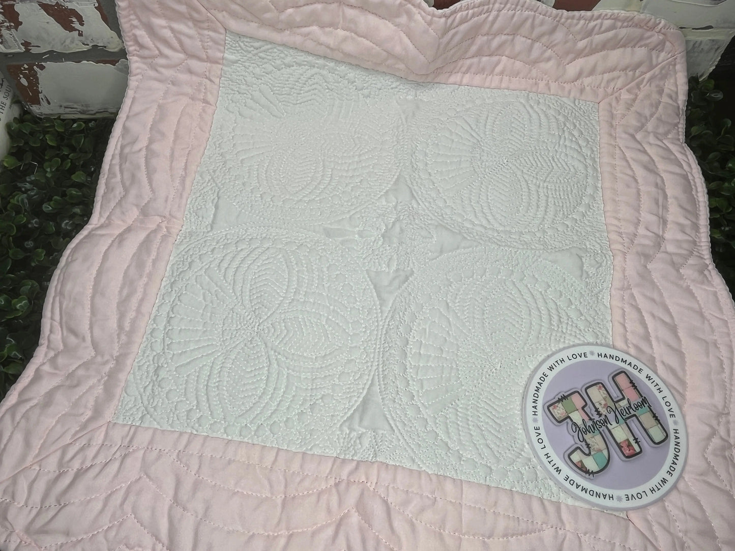 Birth Announcement Embroidered Nursery Pillow Case Johnson Heirloom