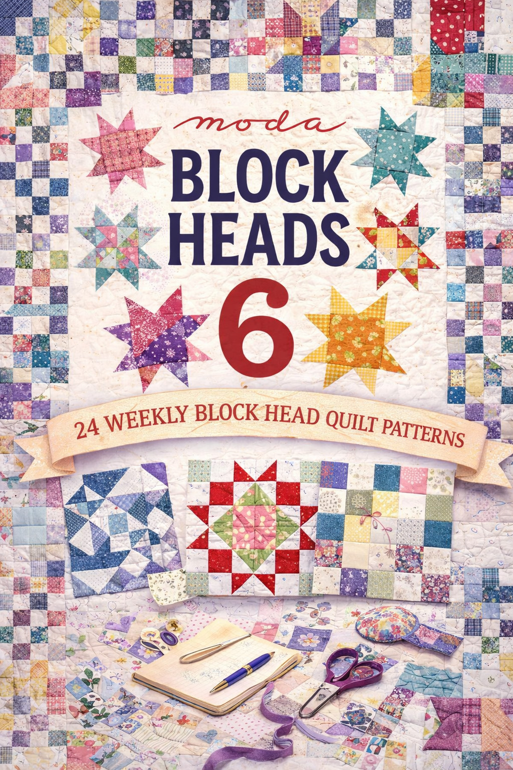 Moda Block Heads 6 Pattern Book(2025 edition)