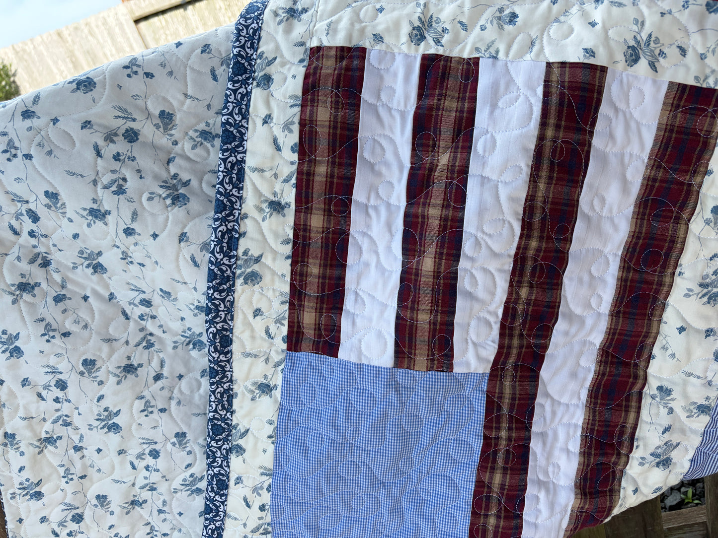 American Flag Keepsake Quilt | Patriotic American Flag Quilt | Available in Wall Hanging, Throw, Queen, and King Sizes
