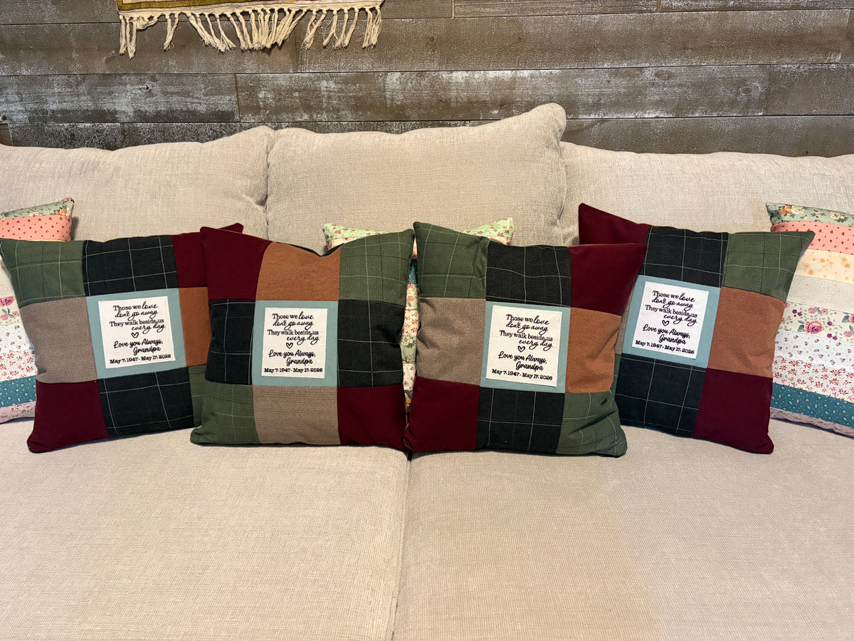 Custom Keepsake Memory Pillow