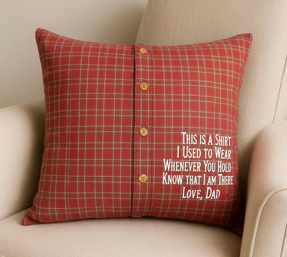 Custom Keepsake Memory Pillow