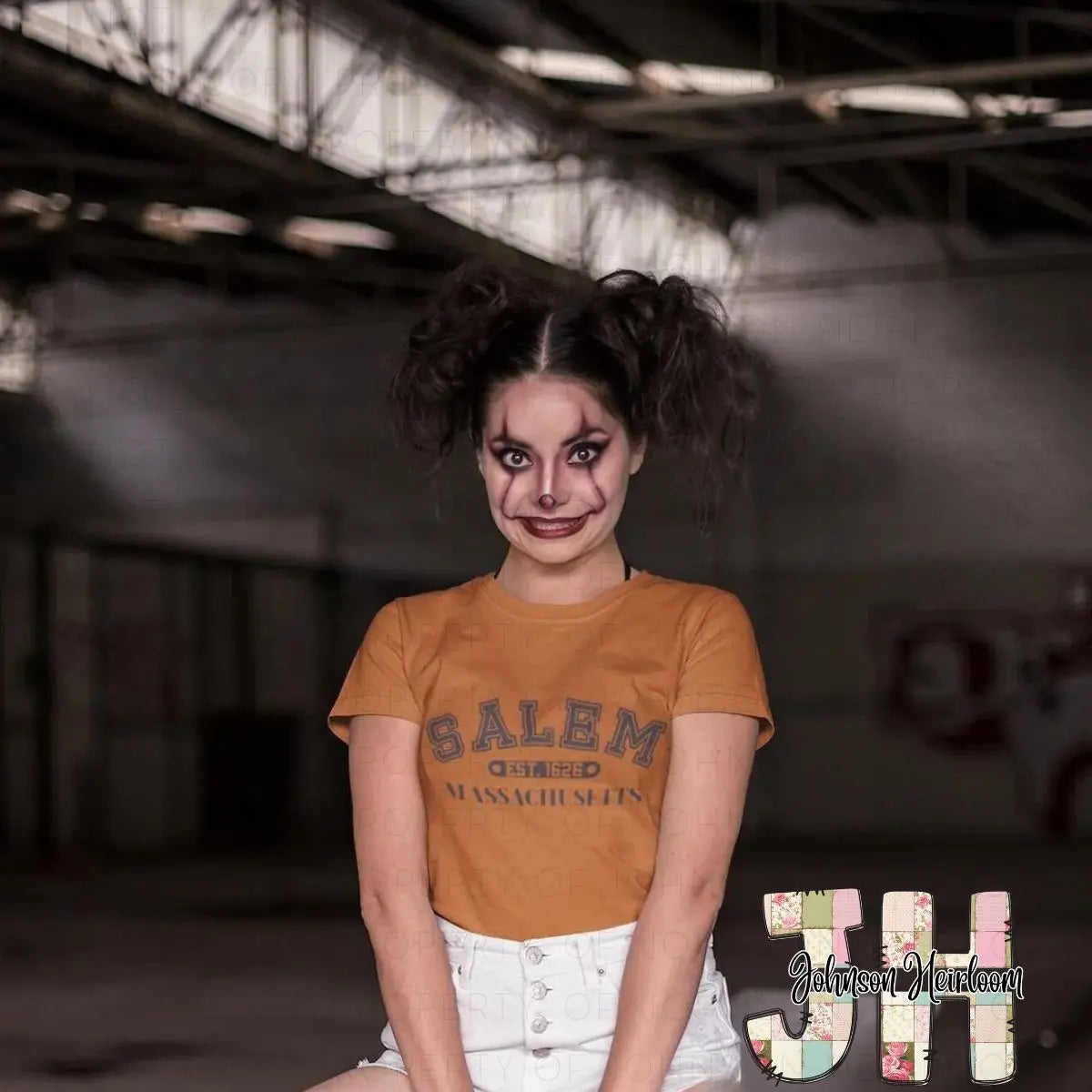 Salem (black ink) Screen Printed T-Shirt/Crewneck Johnson Heirloom