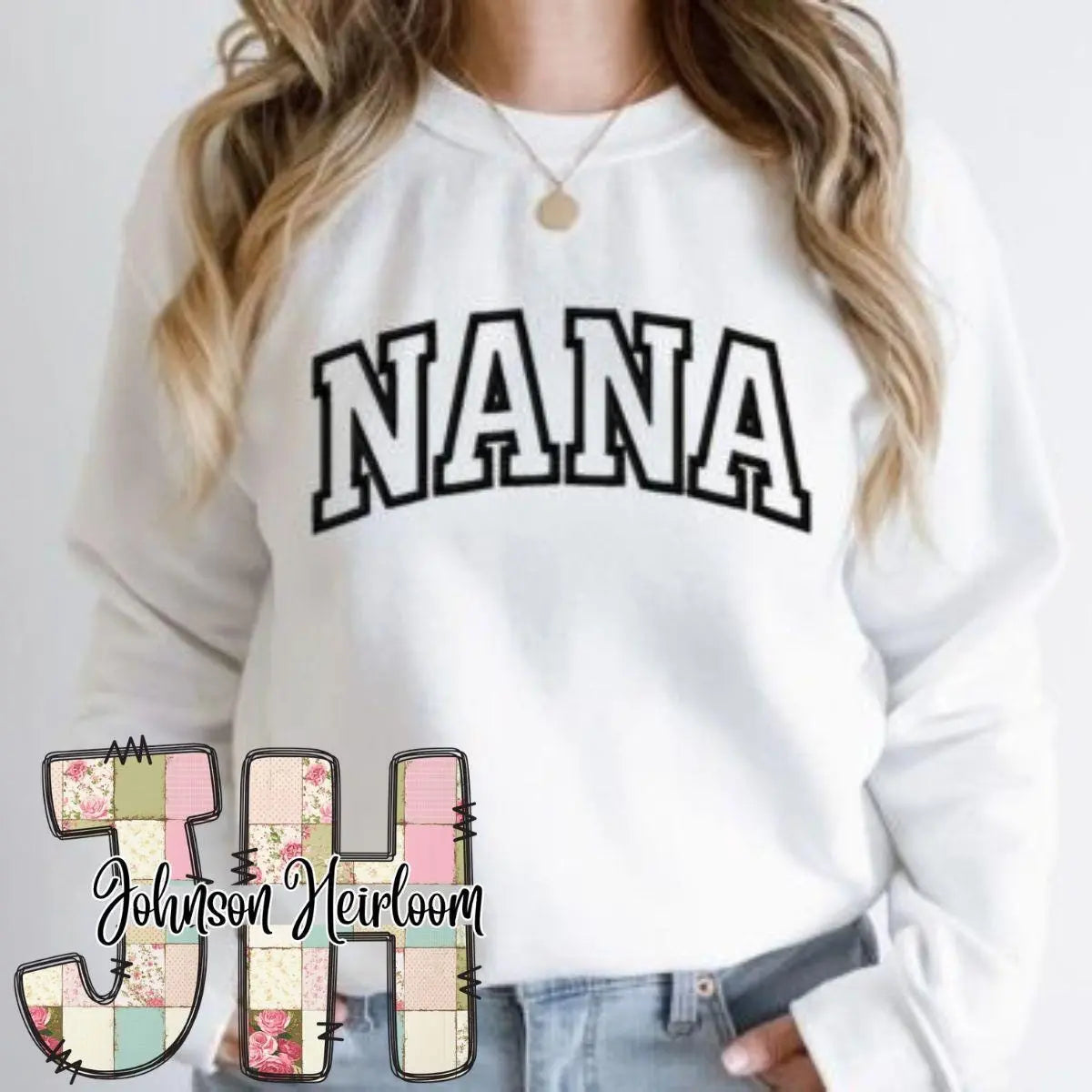 Custom Arched Font embroidered T-Shirt/Crewneck