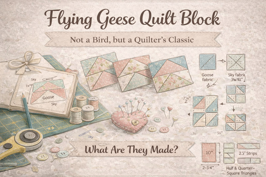 Flying Geese Quilt Block: Not a Bird 🪶🧵