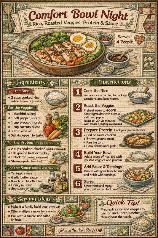Comfort Bowl Night 🍚🥦✨