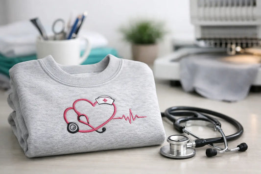 Custom Embroidered Nurse Sweatshirt Guide