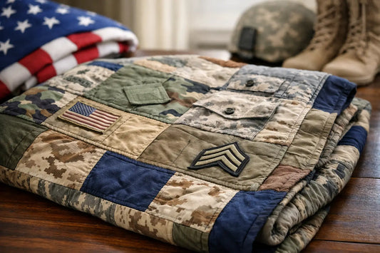 Military Uniform Quilt Examples That Honor Service