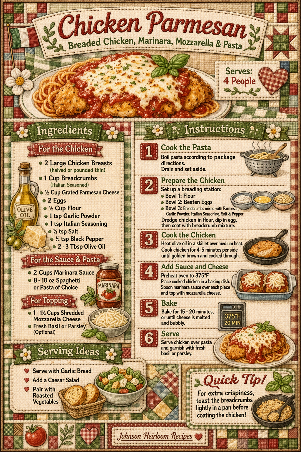 Chicken Parmesan 🍗🍝🧀