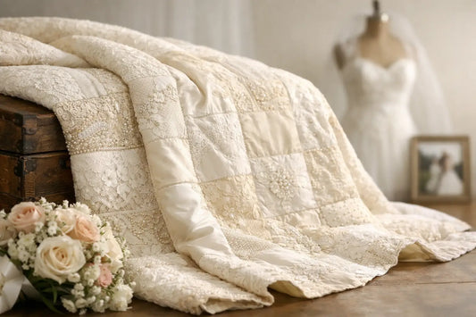Wedding Dress Quilt Examples to Inspire Your Heirloom