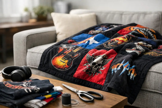 How to Turn Concert Shirts Into Blanket