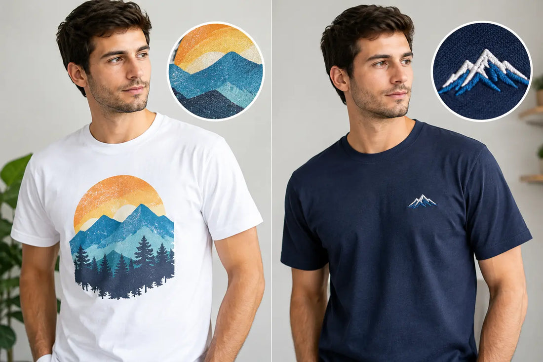 Printed Tees Versus Embroidered Tees Compared