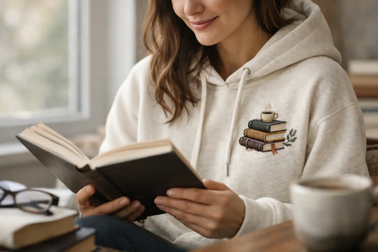 Why a Book Lover Embroidered Hoodie Feels Personal