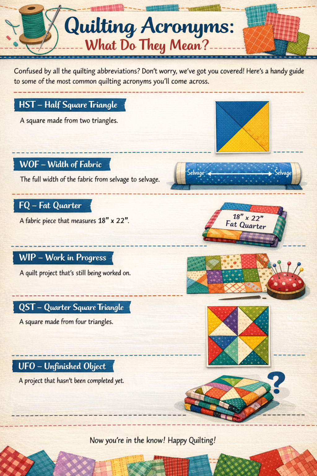Quilting Acronyms: A Beginner‑Friendly Guide