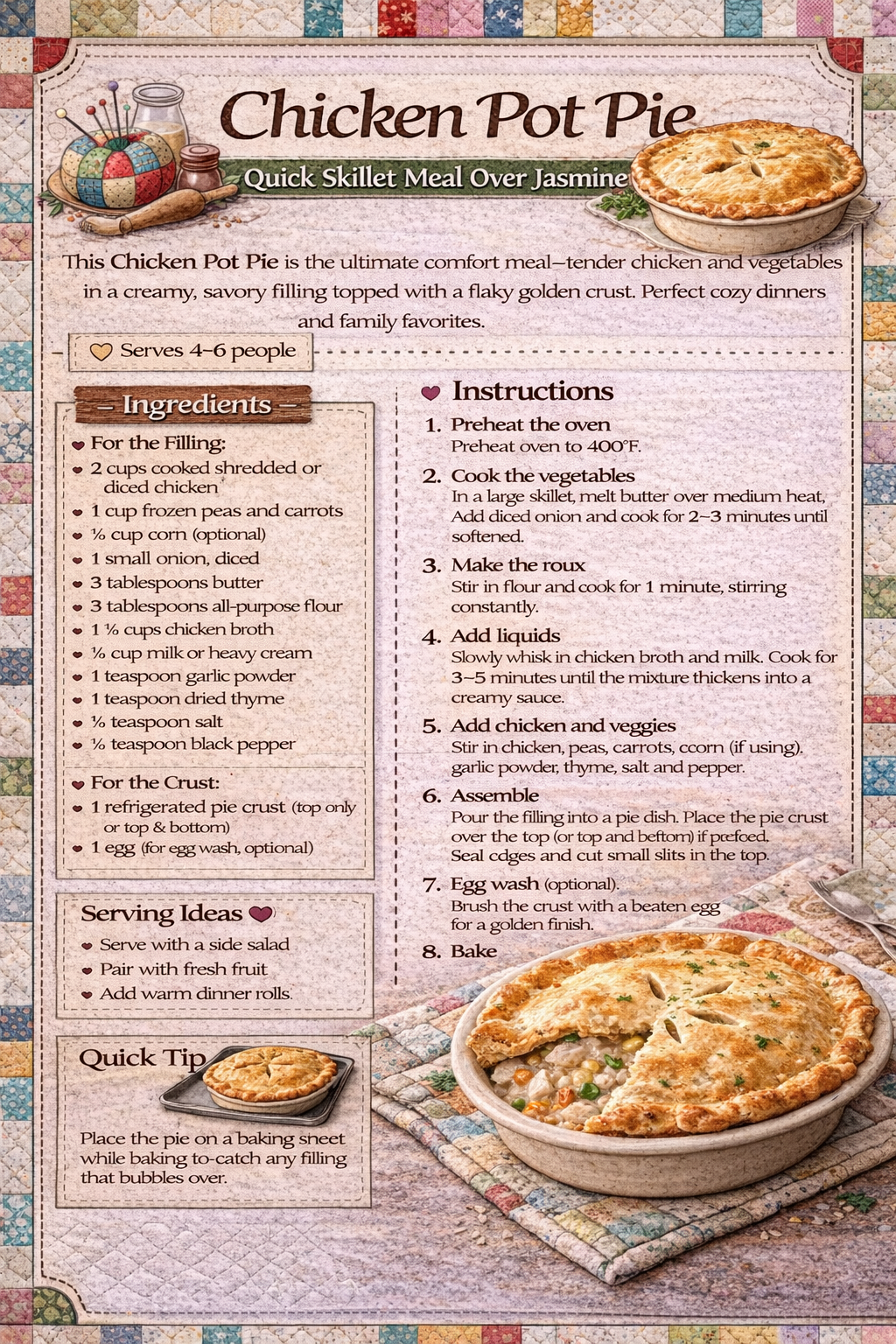 Chicken Pot Pie 🥧🍗