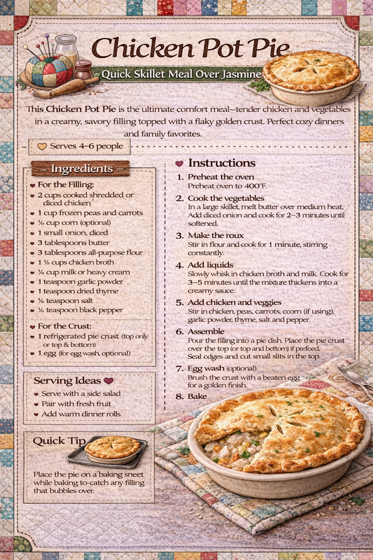Chicken Pot Pie 🥧🍗