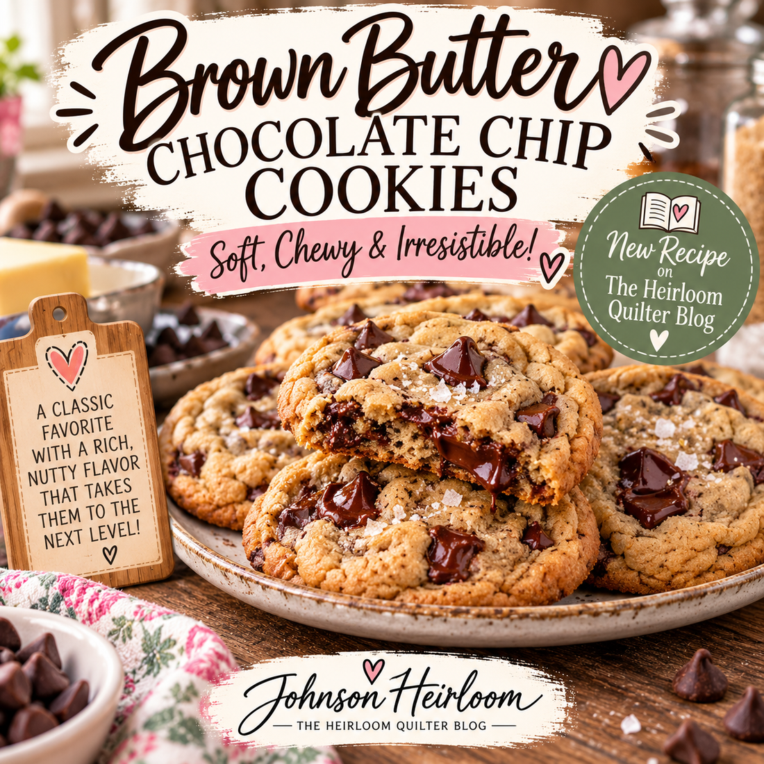 Brown Butter Chocolate Chip Cookies | Soft, Chewy & Irresistible