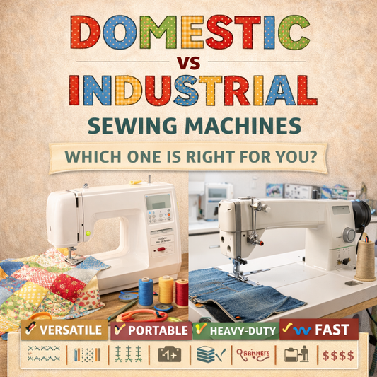 Domestic vs. Industrial Sewing Machines: Which One Is Right for You?
