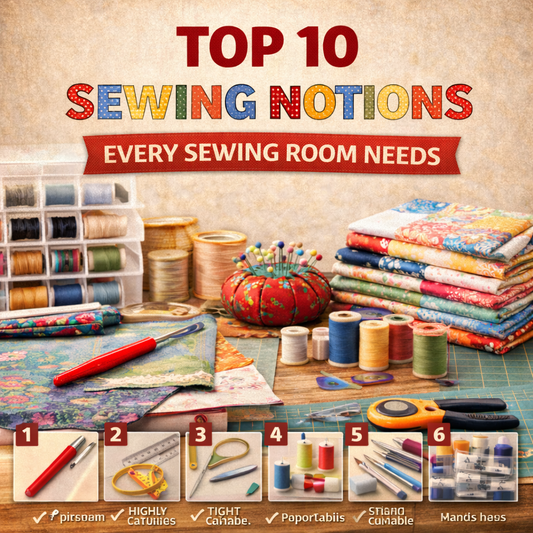 Top 10 Sewing Notions Every Sewing Room Needs