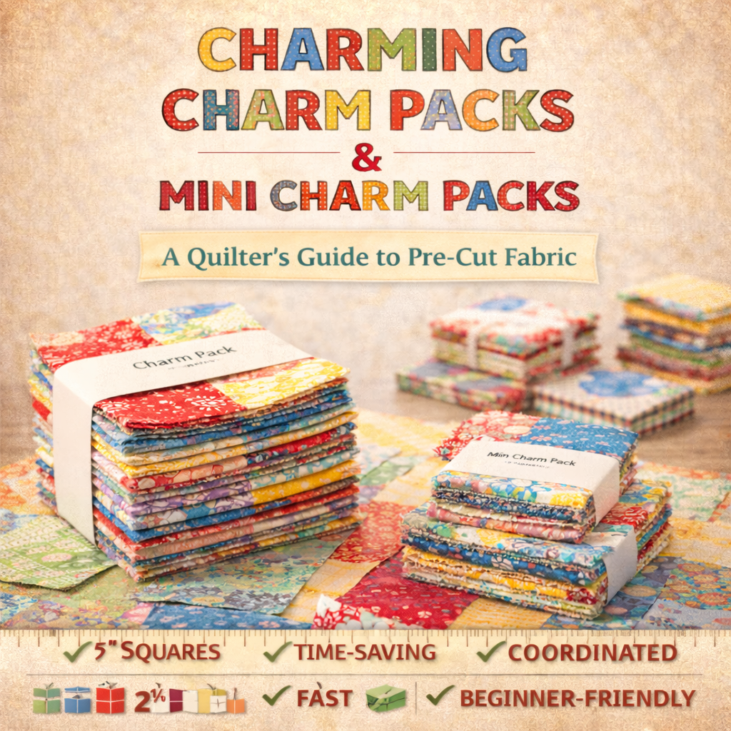 Charming Charm Packs & Mini Charm Packs: A Quilter’s Guide to Pre-Cut Fabric