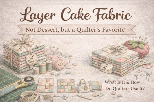 Layer Cake Fabric: Not Dessert, but a Quilter’s Favorite 🍰🧵