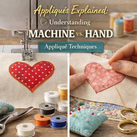Appliqués Explained: Understanding Machine vs. Hand Appliqué Techniques