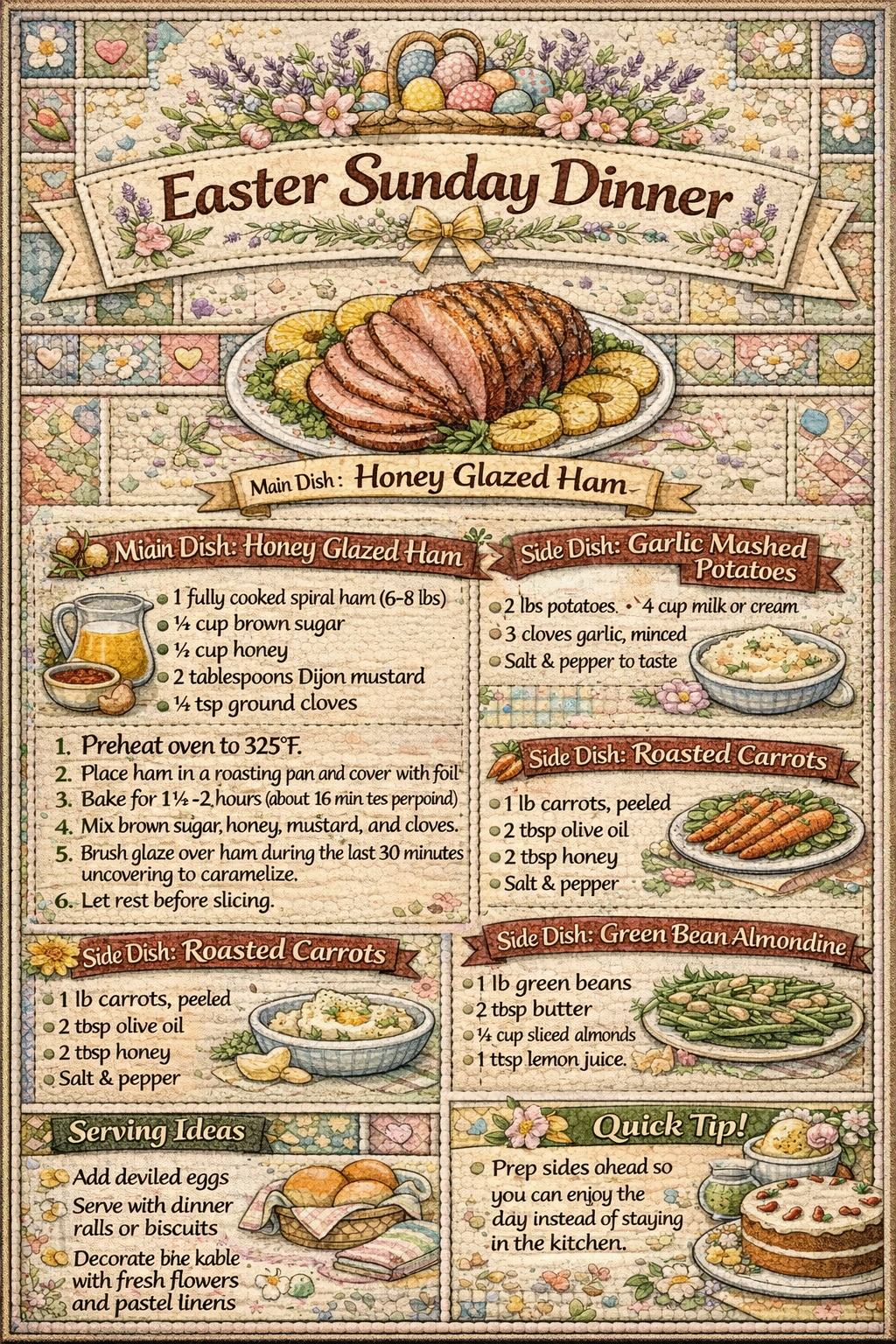 Easter Sunday Dinner 🍗🌸🥕