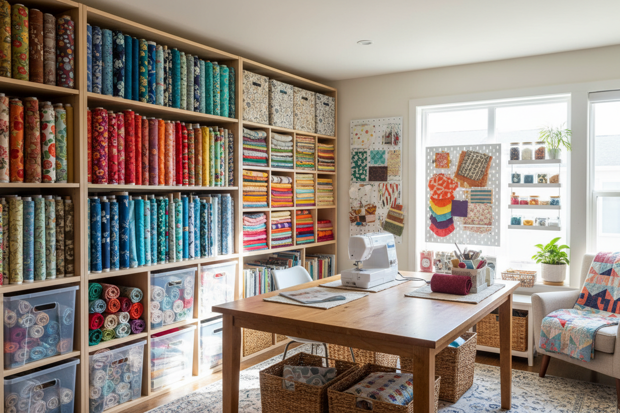 Fabric Storage Ideas: Keep Your Sewing Space Organized and Inspiring ...