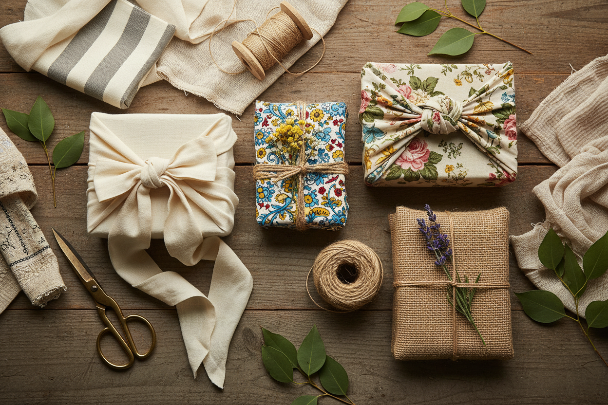 Handmade Gift Wrapping Ideas Using Fabric – Johnson Heirloom