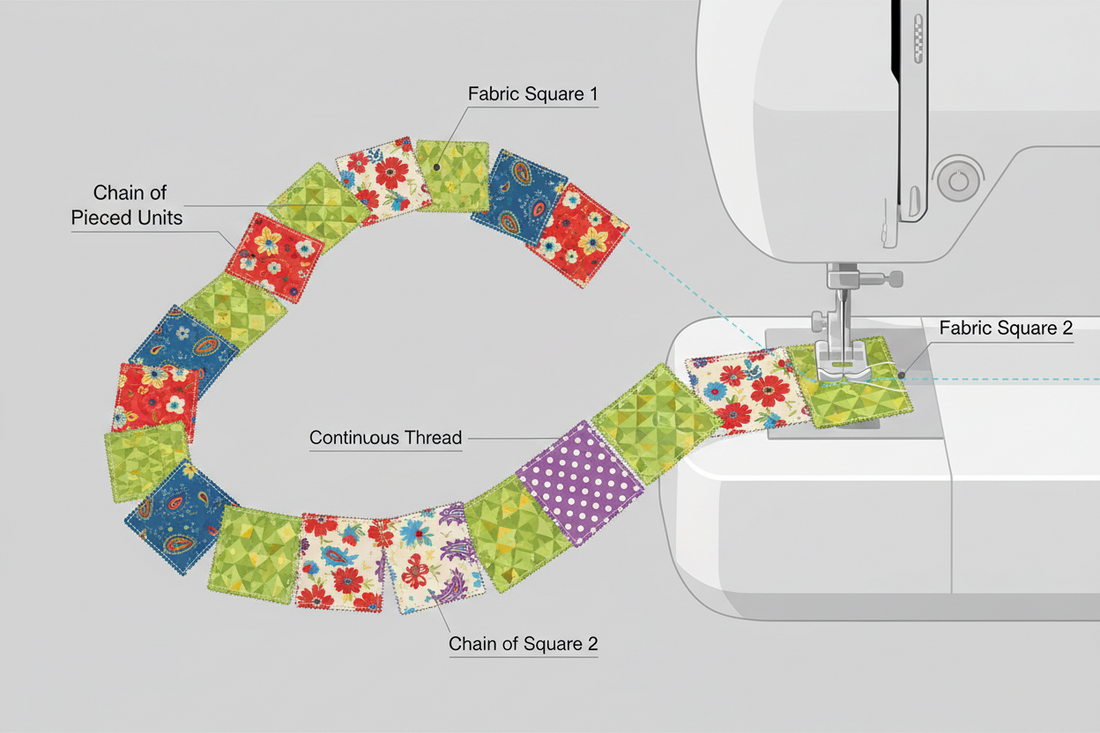 How to Chain Piece in Quilting