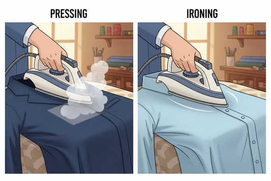 Pressing vs. Ironing (Yes, There’s a Difference)