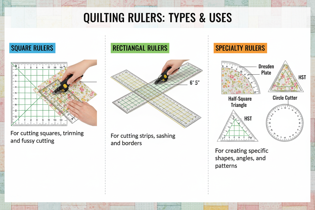 Quilt Patterns Using Rulers Quilting Rulers Explained – Johnson Heirloom