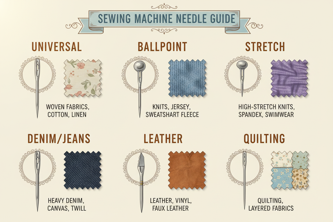 Sewing Machine Needles Explained: What to Use and Why It Matters
