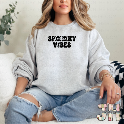 Spooky Vibes Printed T-Shirt/Crewneck