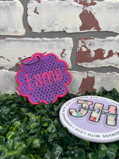 Personalized Embroidered Bag Tag Johnson Heirloom