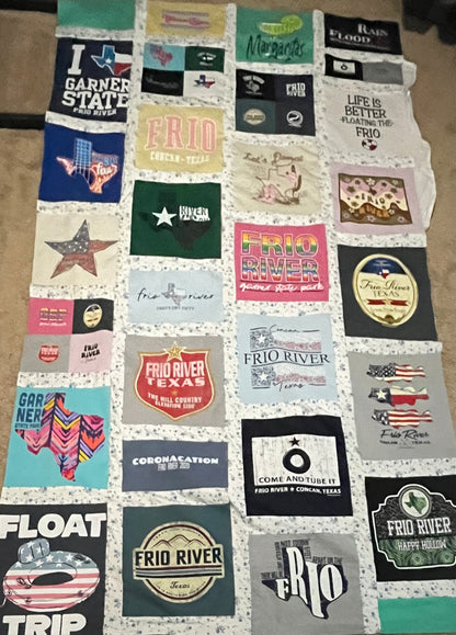 Custom T-Shirt Memory Quilt