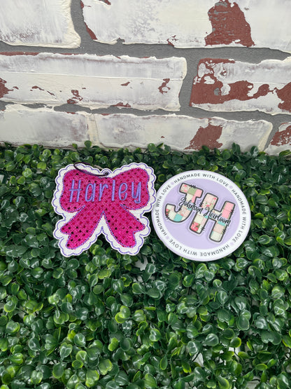 Personalized Embroidered Bag Tag Johnson Heirloom