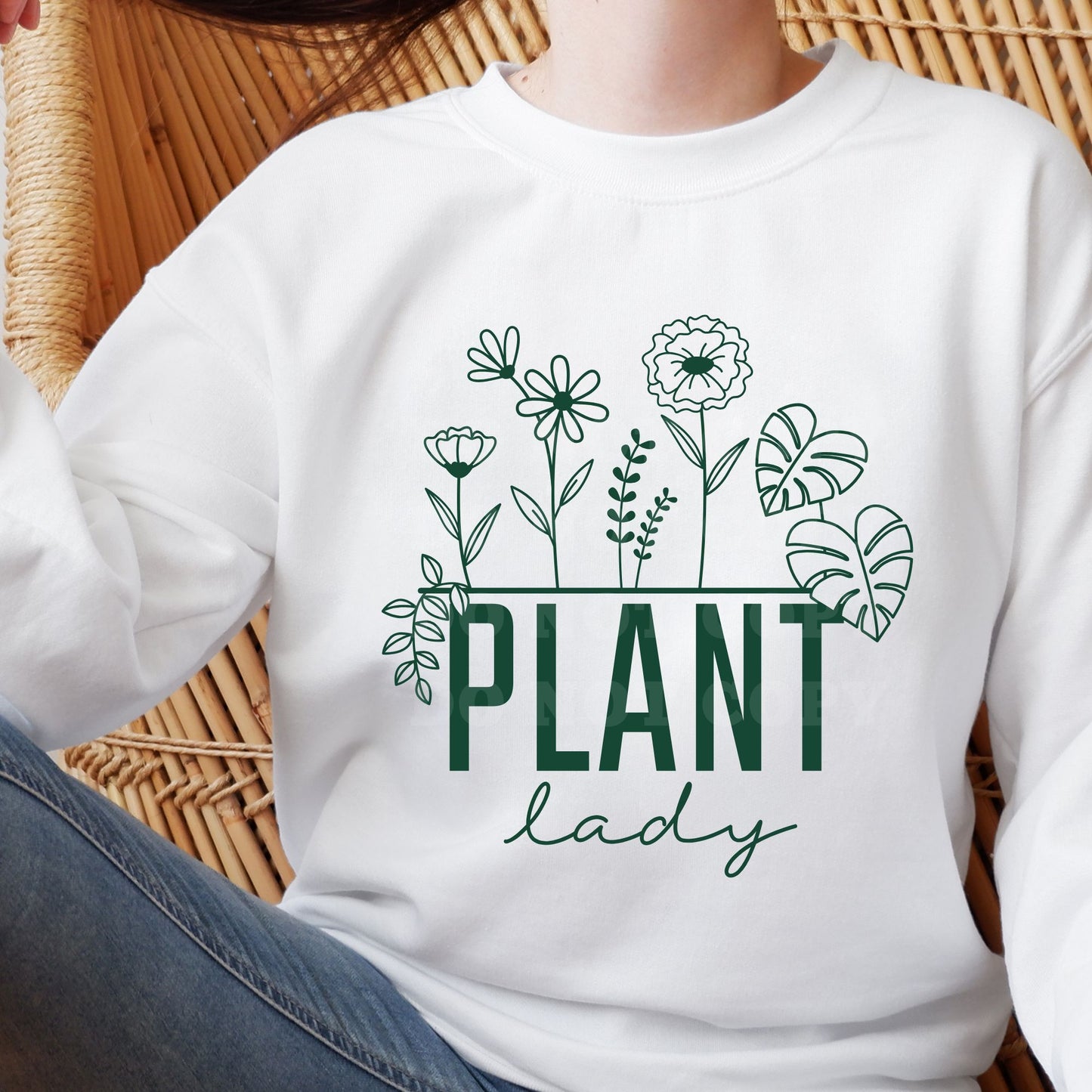 🌿 Plant Lady Graphic Tee / Crewneck Sweatshirt 🌿