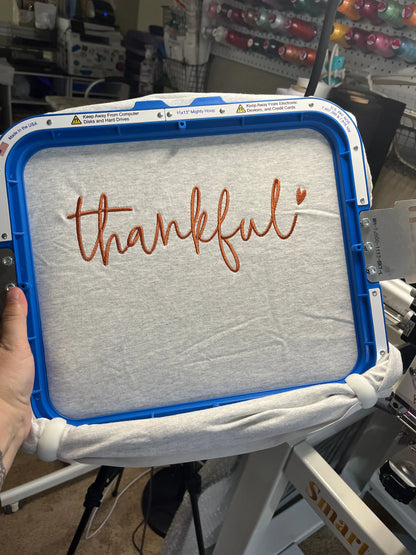 Thankful embroidered T-Shirt/Crewneck Johnson Heirloom