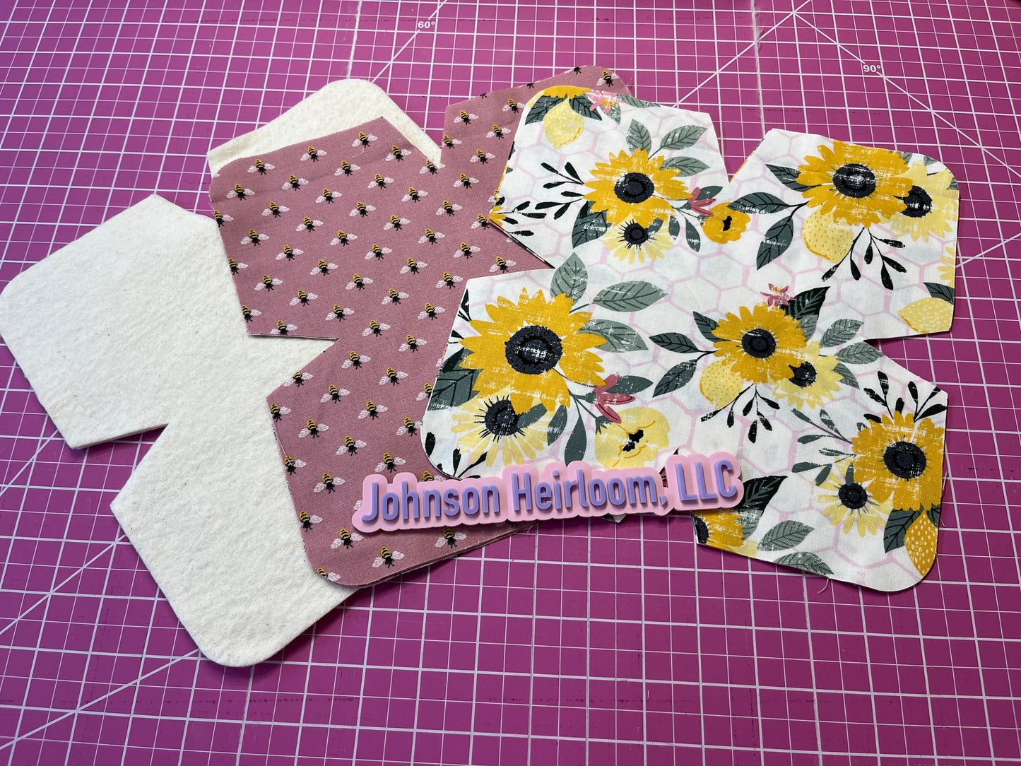 🥣 Bowl Cozy Pre-Cut Kit – Set of 4 | Microwave Safe | DIY Sewing Kit