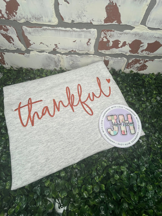 Thankful embroidered T-Shirt/Crewneck Johnson Heirloom