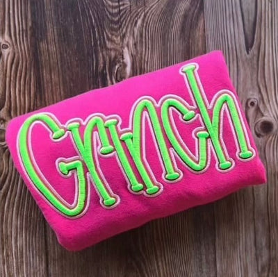 Grinch embroidered T-Shirt/Crewneck