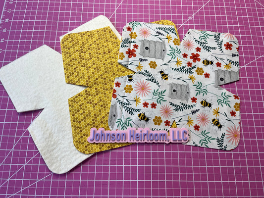 🥣 Bowl Cozy Pre-Cut Kit – Set of 4 | Microwave Safe | DIY Sewing Kit