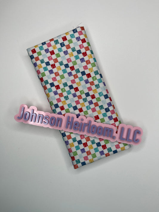 Check Please! 1/4" Check Rainbow FABRIC (Quarter Yard increments)